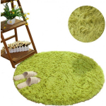 Strado Strado Shaggy Round Carpet 100x100 GreenGrass (Green) uniwe