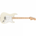 Fender Squier Affinity Series Stratocaster, Maple Fingerboard, White Pickguard, Olympic Elektrikitarr