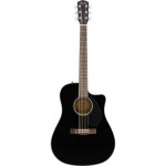 Fender CD-60SCE Black Elektroakustiline kitarr