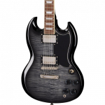 Epiphone SG Tribute Plus Ebony Burst Elektrikitarr Double Cut
