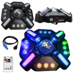 LIGHT4ME MULTIX stage light multieffect 3-in-1 LED 4x30W RGBW SMD 5060+12x3W RGBWAUV SMD 15090+40x0.2W RGB SMD 3528