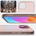 Tagakaaned Spigen  Spigen Liquid Crystal Glitter iPhone 15 Plus Case - Pink/Clear