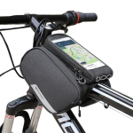 Jalgratta tarvik Wozinsky Wozinsky frame bike bag + detachable phone cover up to 6.5 "1.5l black (WBB7BK)