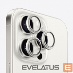 Kaitseklaasid Evelatus Apple iPhone 15 Pro / 15 Pro Max Camera Lens Protector Armor White Titanium