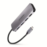 Laadija Axagon HMC-HCR3A SuperSpeed USB-C COMBO 5in1 hub