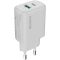 Arvutid ja tahvelarvutid Canyon  CANYON charger OnCharge 250 25W 1xPD 1xQC EU White CNE-CHA250-21 (5291485018368)