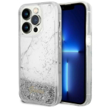 Tagakaaned Guess  Guess GUHCP14LLCSGSGH iPhone 14 Pro 6.1" white/white hardcase Liquid Glitter Marble