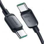 Kaabel Joyroom  Joyroom Multi-Color Series A14 USB-C / USB-C 60W Cable 1.2 m - Black