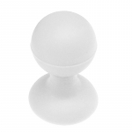 Automaatne hoidja Hurtel  Phone holder with a round head - white