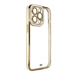 Tagakaaned Hurtel  Fashion Case Case for Samsung Galaxy A13 5G Gold Frame Gel Cover White