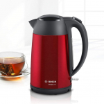 Veekeetja Bosch  Kettle DesignLine TWK3P424 Electric, 2400 W, 1.7 L, Stainless steel, 360&deg; rotational base, Red