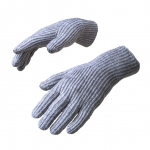 Jalgratta tarvik Hurtel  Braided telephone gloves with cut-outs for fingers - gray