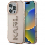 Muud kaubad Karl Lagerfeld  Karl Lagerfeld IML Rhinestones Logo iPhone 16 Pro Max Case - Pink