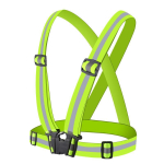 Riietus Hurtel  Adjustable reflective harness for a running bike - yellow