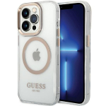 Muud kaubad Guess  Guess Metal Outline Magsafe iPhone 15 Pro Max Case - Gold