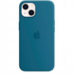 Tagakaaned Apple iPhone 13 Silicone Case with MagSafe Blue Jay