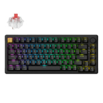 Arvuti klaviatuur Keychron KEYCHRON J2 - US Layout - Super Red Linear - Black Wireless Keyboard