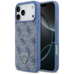 Tagakaaned Guess  Guess 4G Double Card Triangle Case for iPhone 18 Pro Max / 17 Pro Max - blue