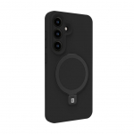 Tagakaaned Evelatus Samsung Galaxy S25 Premium Magnetic with Stand Soft Touch Silicone Case Black