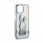 Tagakaaned iLike Apple iPhone 15 Pro Silicone Case Print Desire Rabbit Blue