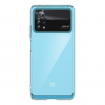 Tagakaaned Hurtel  Outer Space Case for Xiaomi Poco X4 Pro 5G cover with a flexible frame blue