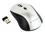 Arvuti klaviatuur Gembird  MUSW-4B-02-BS  Wireless optical mouse, black/silver