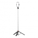 Kaameratarvik Hurtel Selfie stick WC1Y3S telescopic tripod 1.3m with phone holder - black