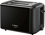 R&ouml;ster Bosch  DesignLine Toaster TAT3P423 Power 970 W, Number of slots 2, Housing material Stainless steel, Black