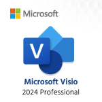 Nutikell Microsoft  &reg; Visio&reg; Professional 2024 All Languages Online Product Key License 1 License Downloadable ESD NR |