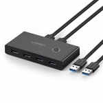 Adaptrid Ugreen  Ugreen switch box HUB switch 4x USB 3.2 Gen 1 USB splitter for two computers black (US216 30768)