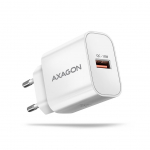 Laadijad ja juhtmed Axagon  MOBILE CHARGER WALL USB 18W/1PORT WHITE ACU-QC18W