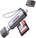 &Uuml;leminek Ugreen  Ugreen 50706 card reader USB/Micro-USB Silver 6957303857067