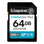 Andmekandjad Kingston  KINGSTON 64GB SDXC Canvas Go Plus Gen4 (Bojāts iepak.)