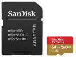 Andmekandjad SanDisk  SanDisk Extreme 64 GB MicroSDXC UHS-I Class 10 + adapter