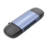 &Uuml;leminek Wozinsky  Wozinsky WCR-5G Memory Card Reader for SD and microSD USB-A 3.0 / USB-C 3.0 Aluminum - Gray