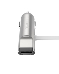 Autolaadijad Hoco Universal UCL01 Multifunction apple+micro usb Silver