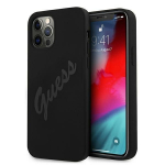 Tagakaaned Guess  Guess GUHCP12LLSVSBK iPhone 12 Pro Max 6.7" black/black hardcase Script Vintage