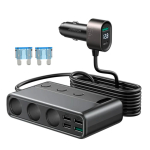 Adaptrid Joyroom  Joyroom JR-CL06 9in1 car charger 154W 5x USB-A / USB-C / 3x cigarette lighter socket PD QC PPS - black