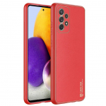Tagakaaned Dux Ducis  Dux Ducis Yolo elegant case made of soft TPU and PU leather for Samsung Galaxy A72 4G red