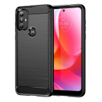 Tagakaaned Hurtel Carbon Case Flexible case cover Motorola Moto G Power 2022 black