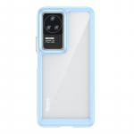 Tagakaaned Hurtel  Outer Space Case for Xiaomi Poco F4 5G cover with a flexible frame blue
