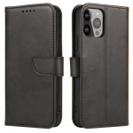 Tagakaaned Hurtel Magnet Case with flap and wallet for Tecno Pop 7 - black