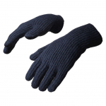 Jalgratta tarvik Hurtel  Braided telephone gloves with cut-outs for fingers - black