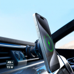 Dokkimisjaamad SBS  Smartphone holder with inductive charger SBS TESUPFANWIR15W 15W for air vent, with cooling - black