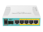 Ruuterid Mikrotik Wired Ethernet Router RB960PGS, hEX PoE, CPU 800MHz, 128MB RAM, 16MB, 1xSFP, 5xGigabit LAN, 1xUSB, Power Output On ports 2-5, Ourput: 1A max per port; 2A max total, RouterOS L4 hEX PoE Router RB960PGS 10/100/1000 Mbit/s, Ethernet LA ...