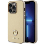 Tagakaaned Guess  Guess GUHCP15XPS4DGPD iPhone 15 Pro Max 6.7" gold/gold hardcase Strass Metal Logo
