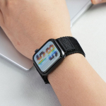 Rihm Forcell  Strap to Apple Watch Forcell F-Design FA05 nylon hook-and-loop 38 / 40 / 41 mm black
