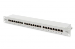 Muud kaubad Digitus Patch Panel DN-91524S White, 48.2 x 4.4 x 10.9 cm, Category: CAT 5e; Ports: 24 x RJ45; Retention strength: 7.7 kg; Insertion force: 30N max