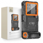 Teised Tech-Protect  Tech-Protect Waterproof Case IPX8 for 4.7-6.7" Smartphones - Black and Orange