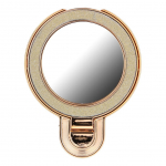 Muu OEM  Phone stand CIRCLE MIRROR - stick-on - gold
